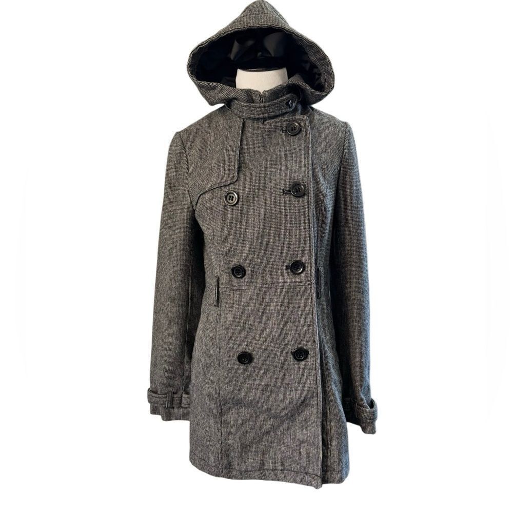 Divided by H&M Hooded Wool Blend Coat Size 6